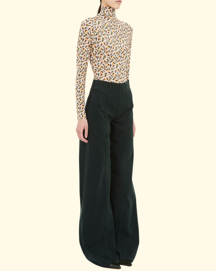 Aurelia Jersey Long Sleeve Turtleneck Top | Swan