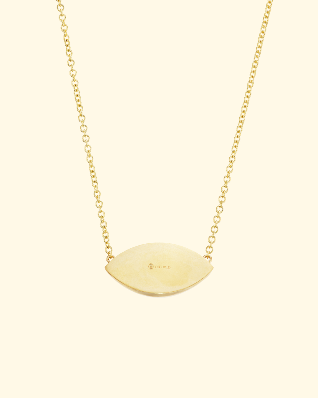 Blue Tourmaline Mega Eye Necklace | 18k Yellow Gold