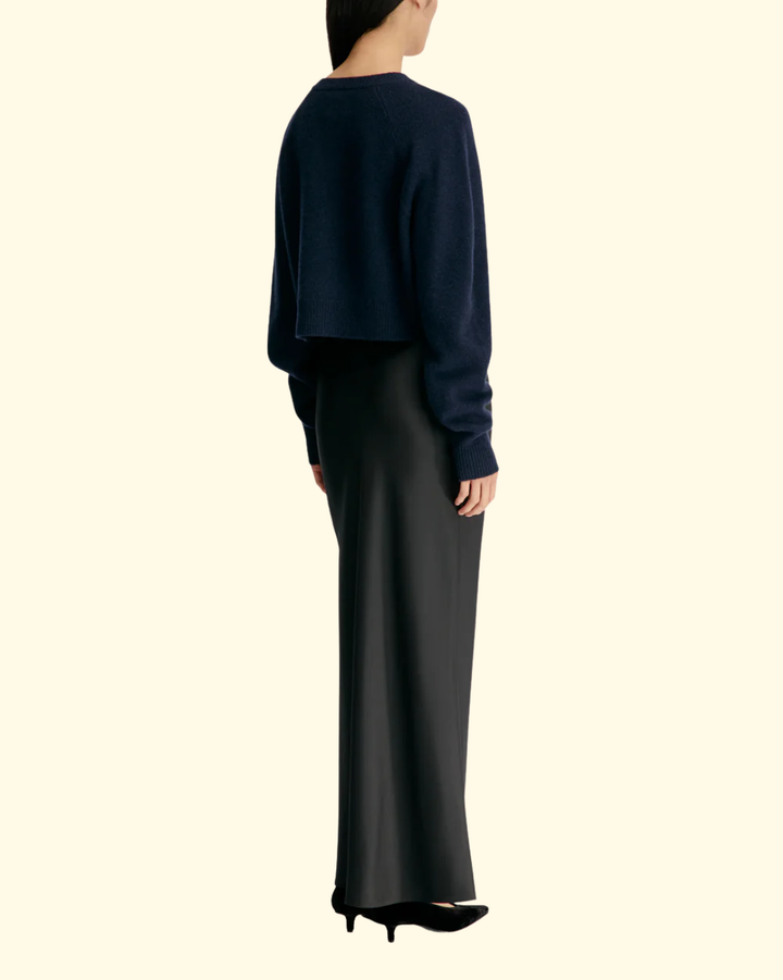 Heike Cropped Cardigan | Navy