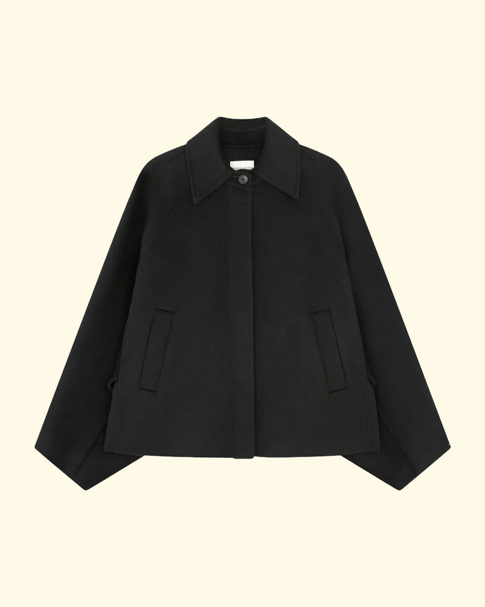 Camila Short Coat | Black