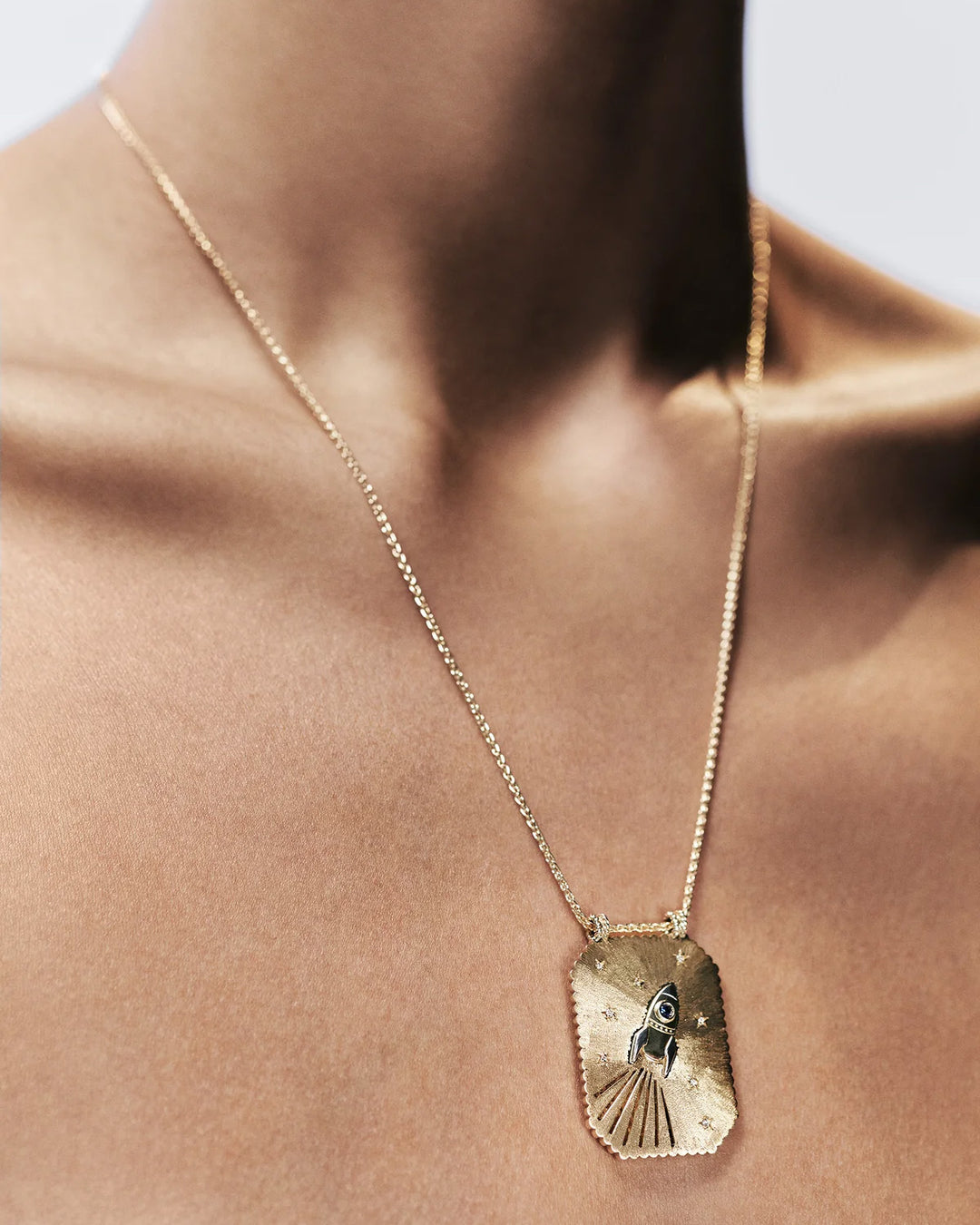 Love You the Moon Scapular Necklace