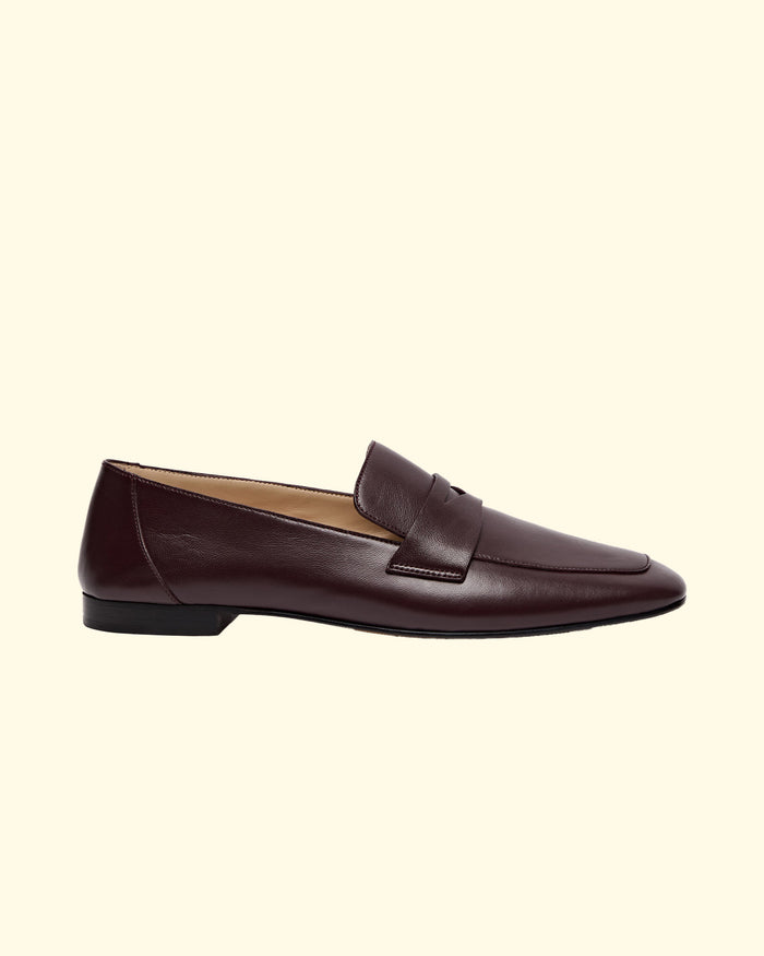 Soft Loafer With Placket | Brown