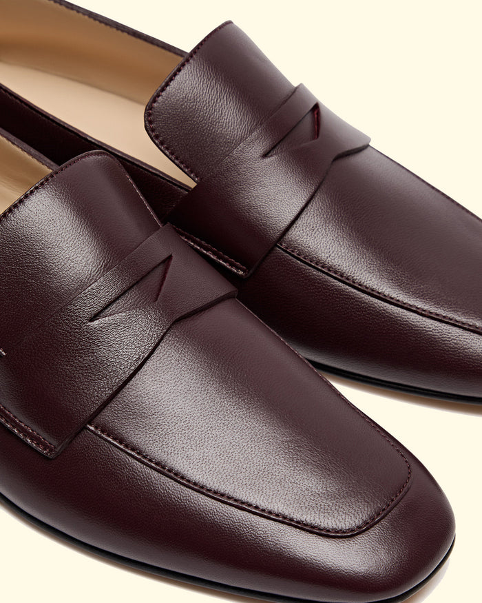 Soft Loafer With Placket | Brown