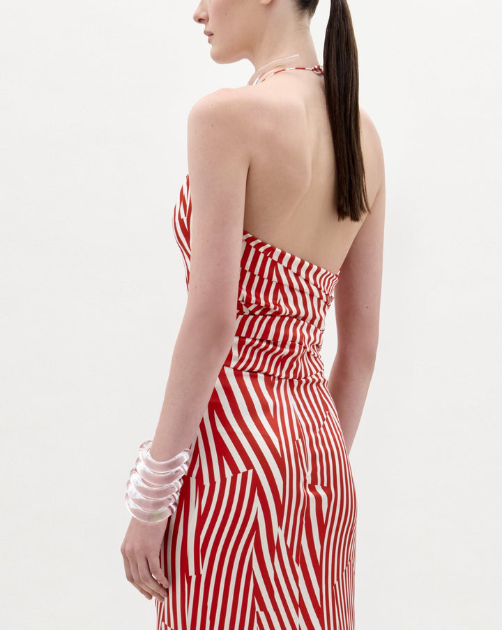 Carmela Blouse | Red Stripes