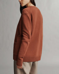 Phoebe Cardigan | Warm Brick