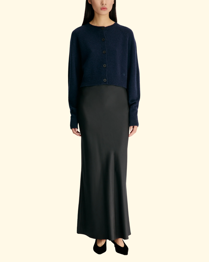 Heike Cropped Cardigan | Navy
