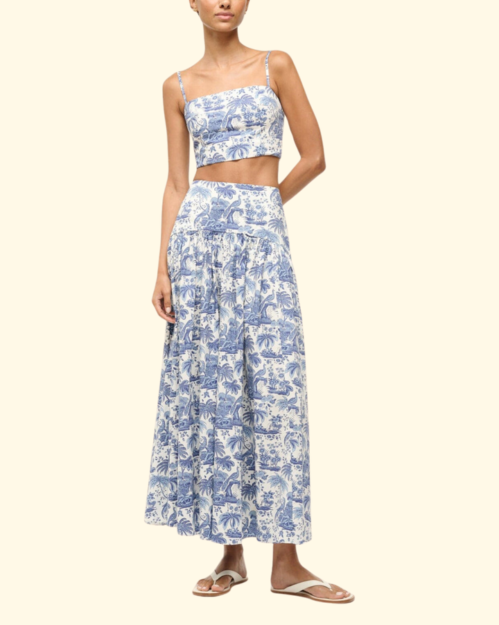 Federico Tank | Blue Toile