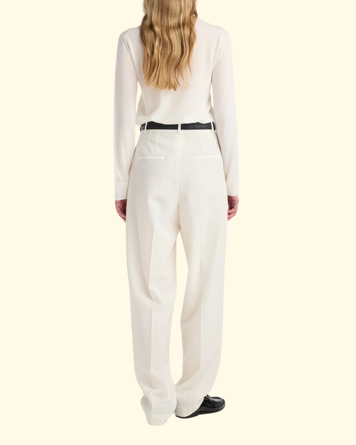 Fine-Knit Wool Cashmere Turtleneck | Mid Grey Melange