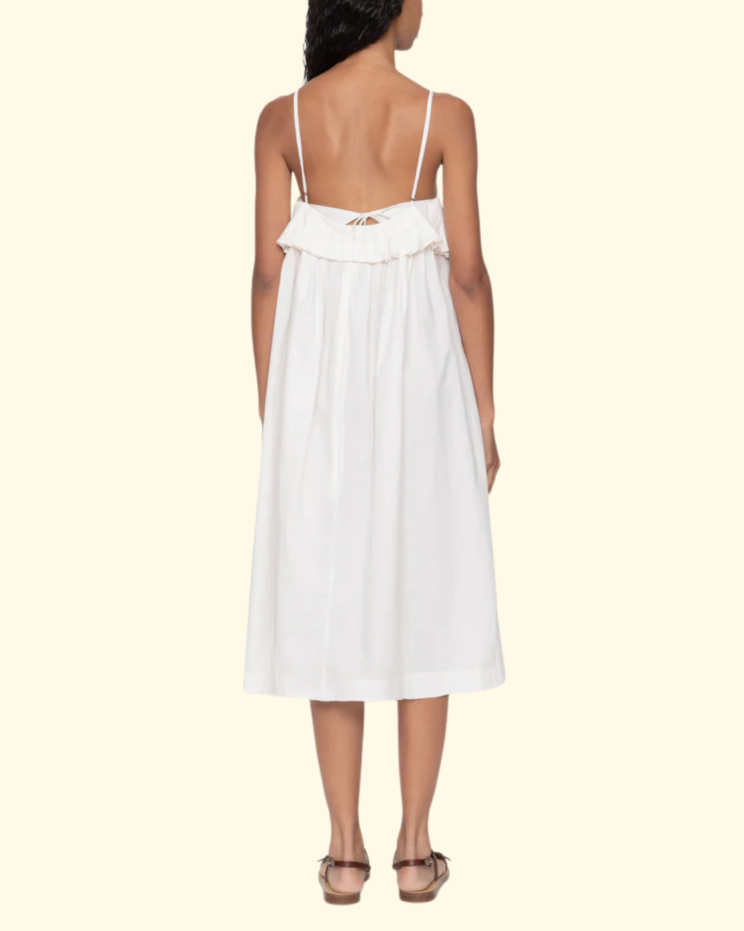 Lois Twill Tank Dress | Cream