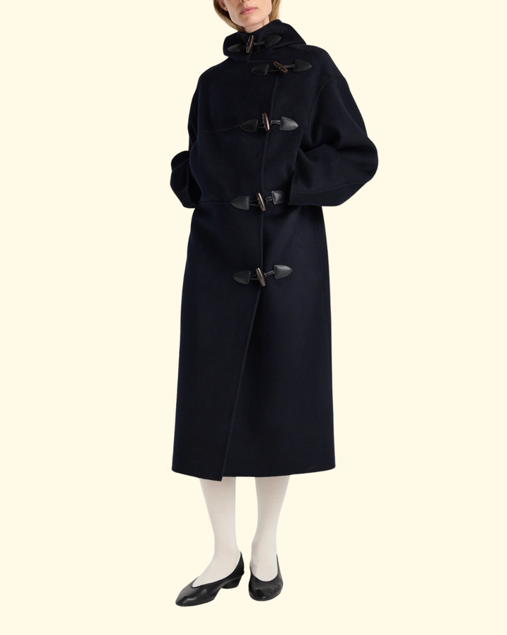 Double-Faced Wool Duffel Coat | Navy