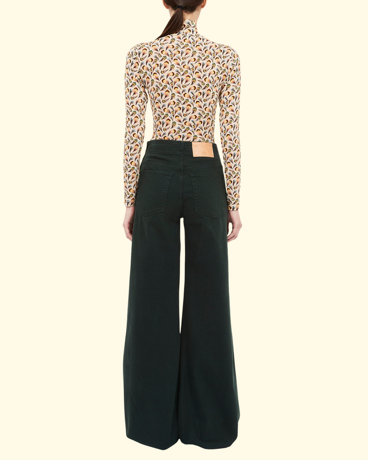 Aurelia Jersey Long Sleeve Turtleneck Top | Swan