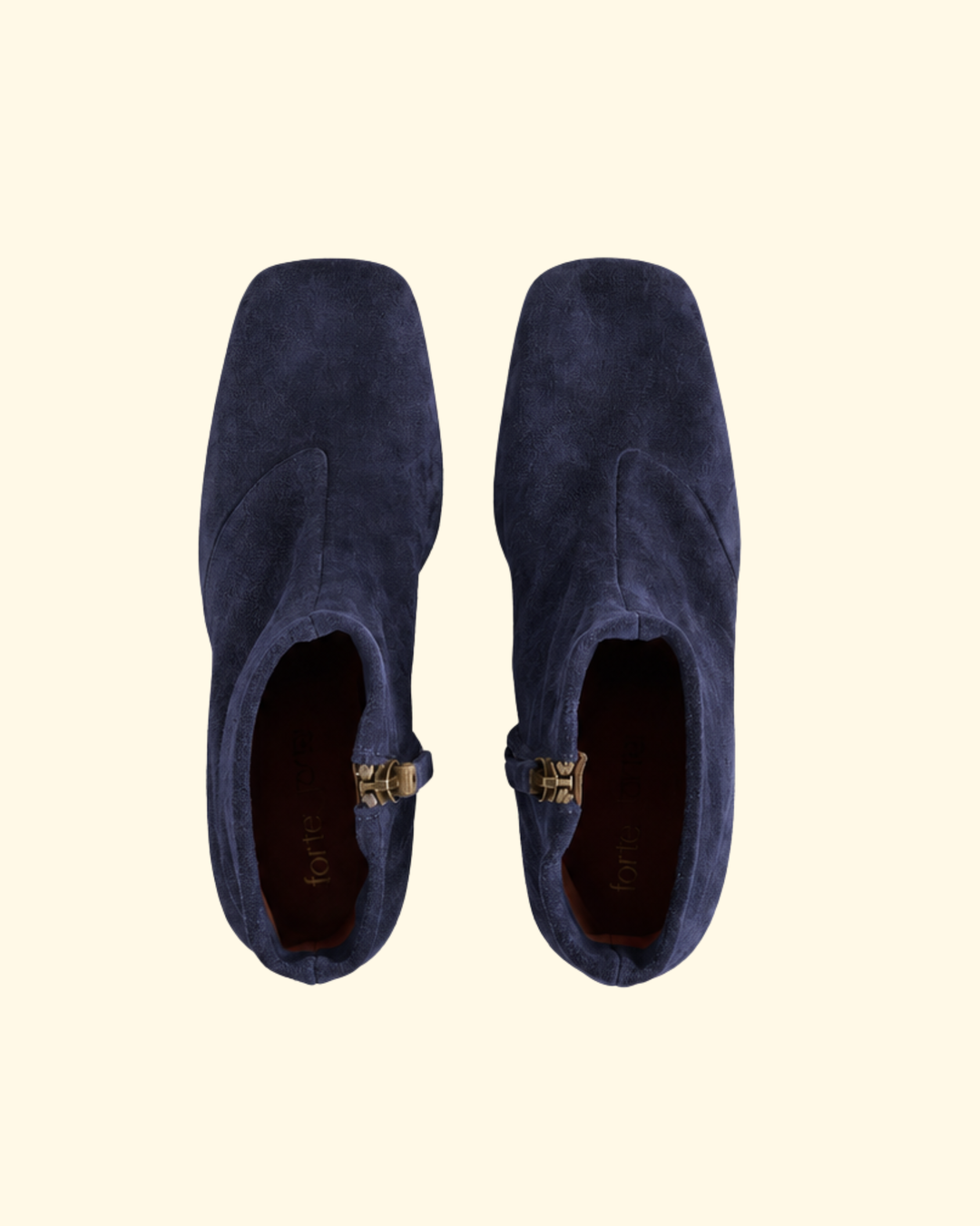 Square toe round heel suede Ankle Boots | Notte