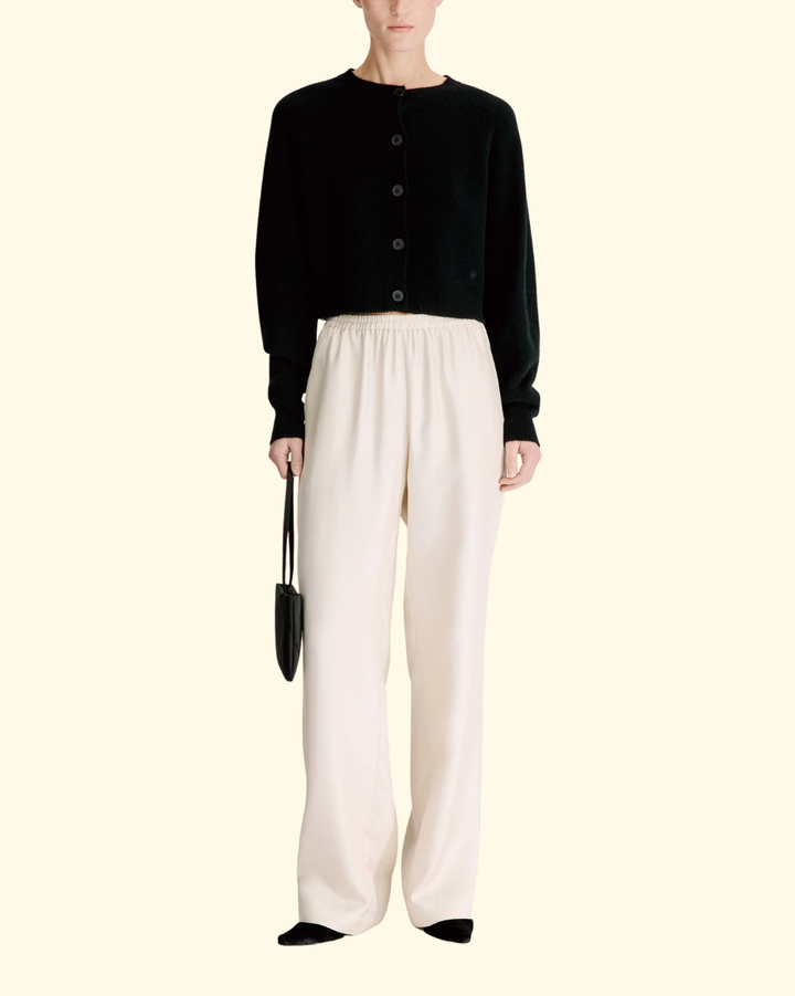 Heike Cropped Cardigan | Black