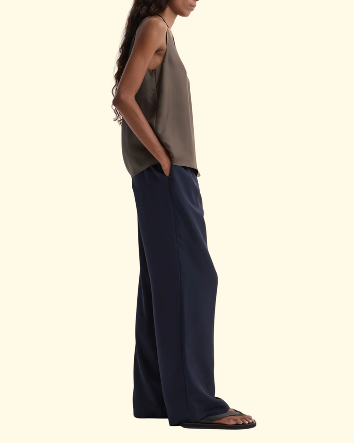 Silk Relaxed Trousers | Night