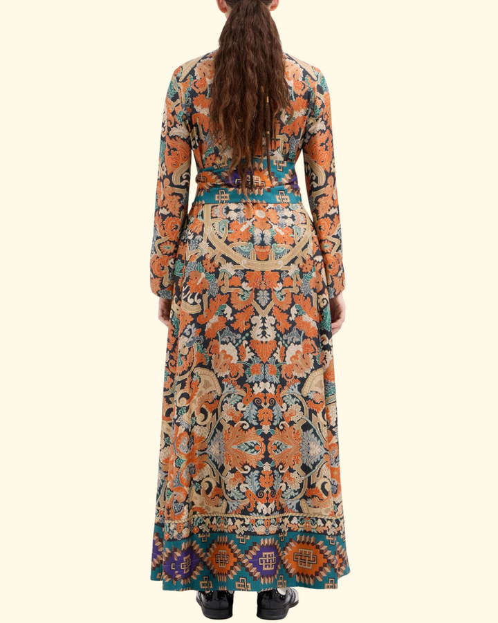 Aloe Silk Dress | Multi Color