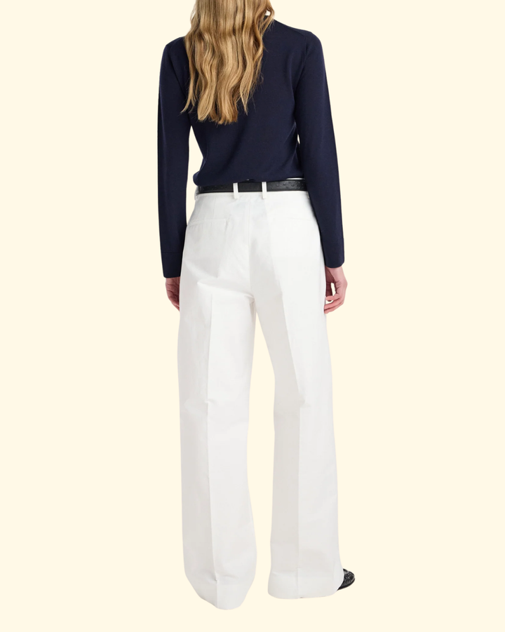 Fine-Knit Wool Cashmere Turtleneck | Navy