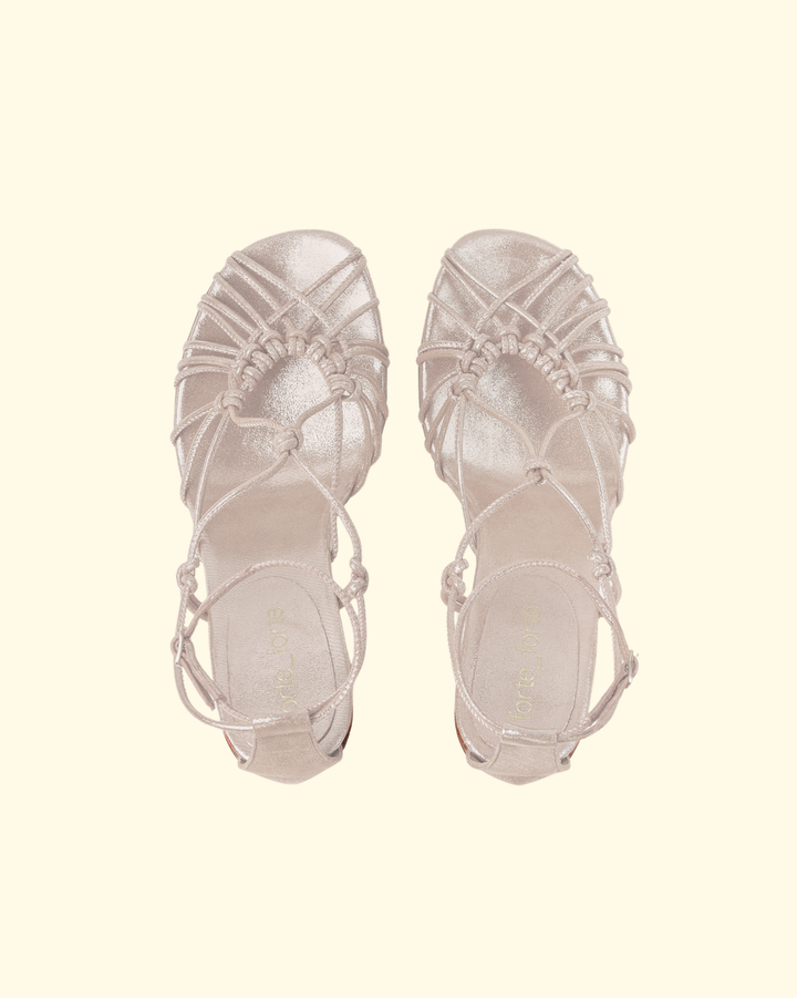 High Heel Laminated Leather | Platino