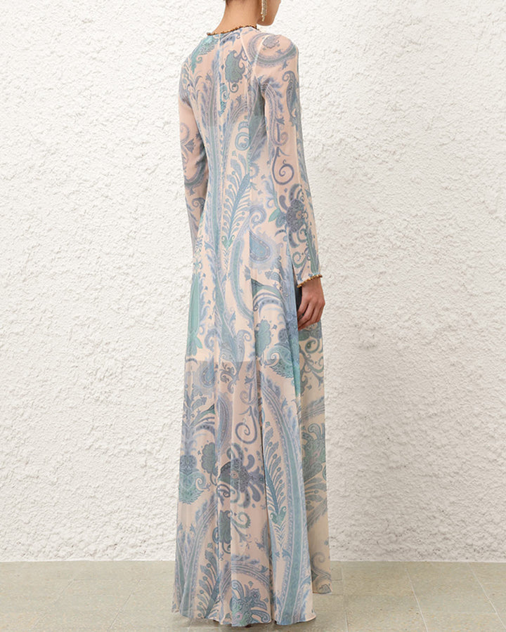 Illuminate Sheath Dress | Turquoise Paisley