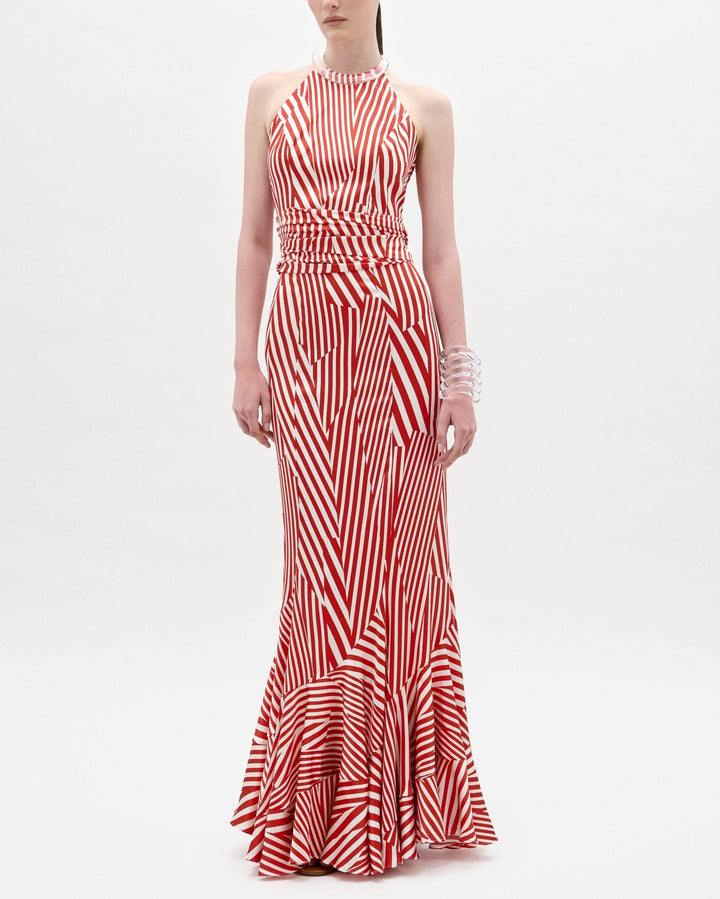 Florina Skirt | Red Stripes