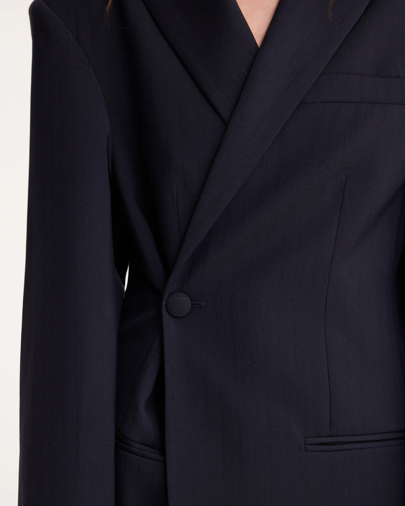 Overlap Blazer | Night Stripe