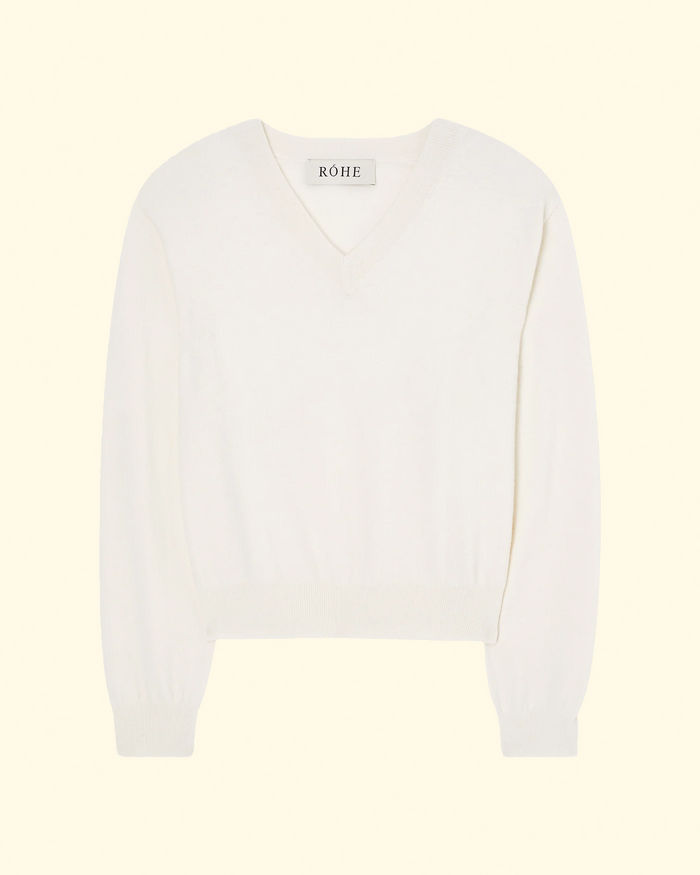 V-neck Pullover | Off-White