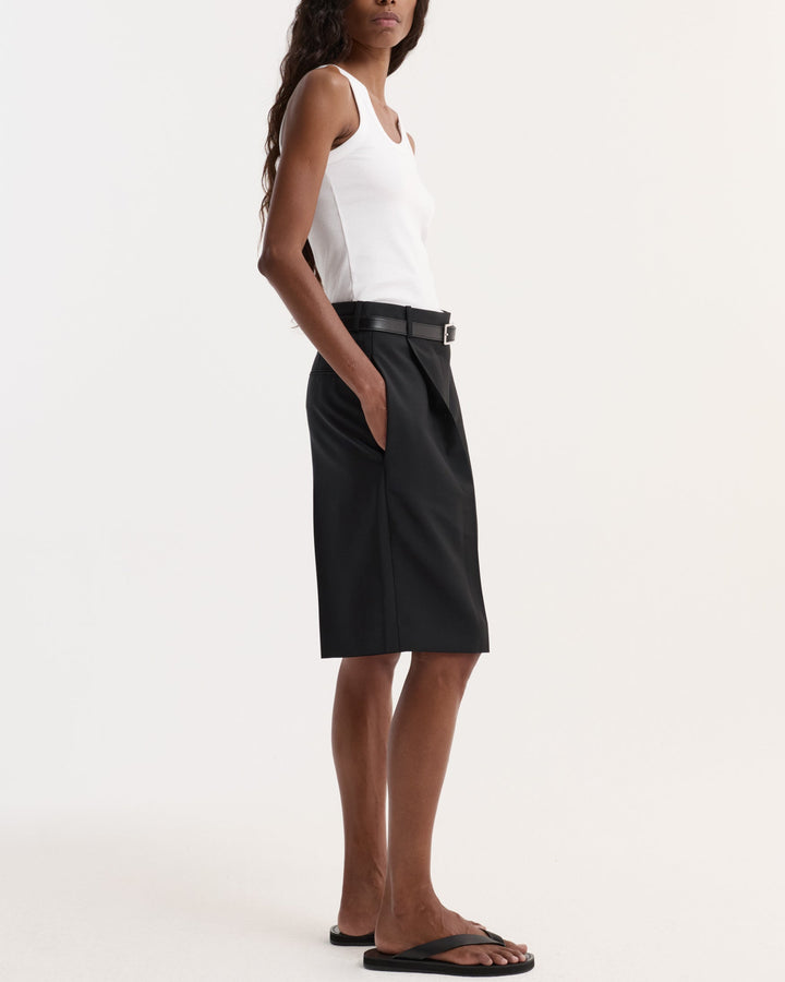 Scoop Neck Rib Top | Optic White