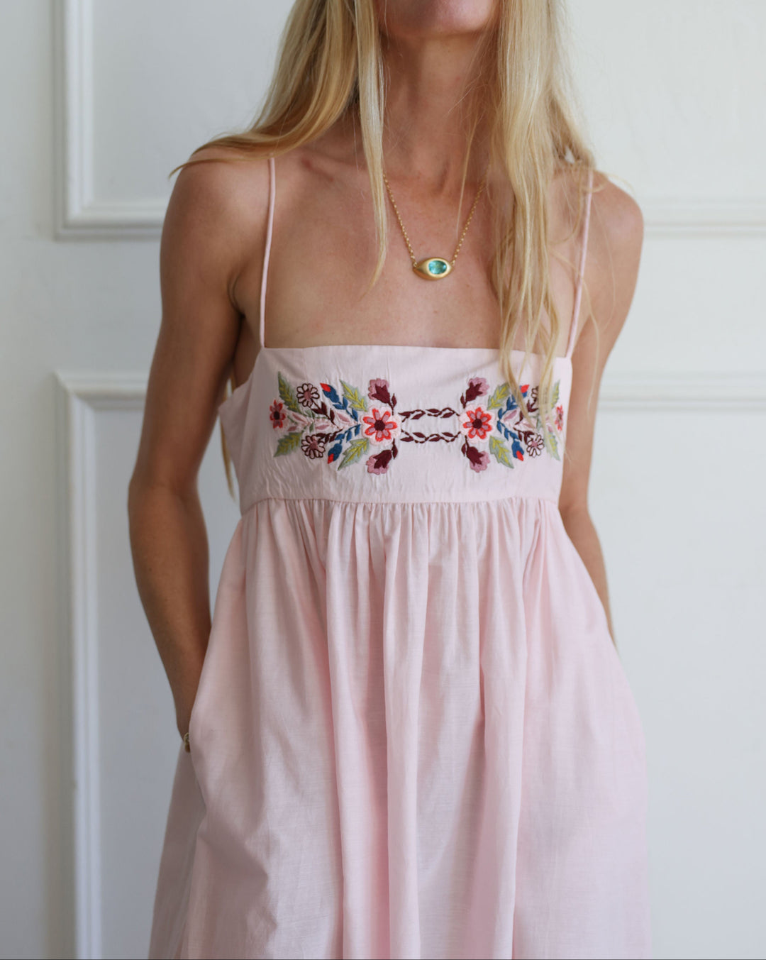 Lilia Heirloom Flora Dress | Light Pink