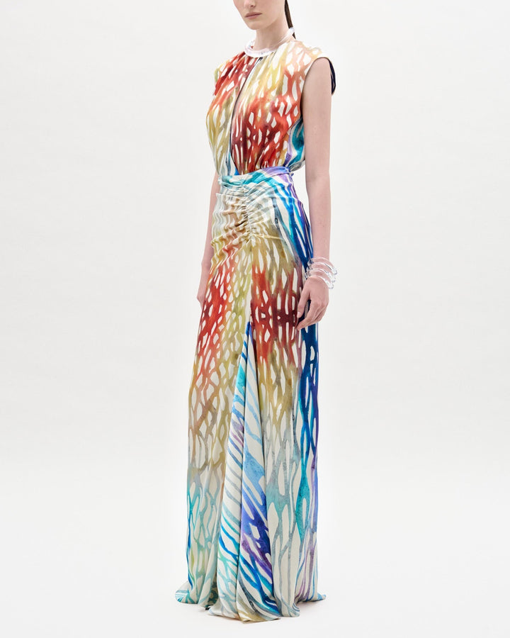 Samaira Dress | Coral Symphony