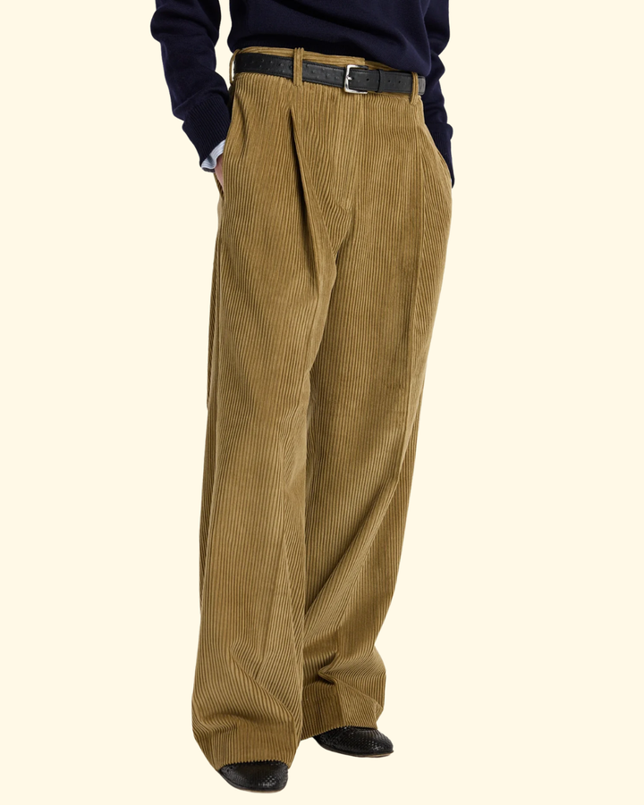 Ted Corduroy Trousers | Beige