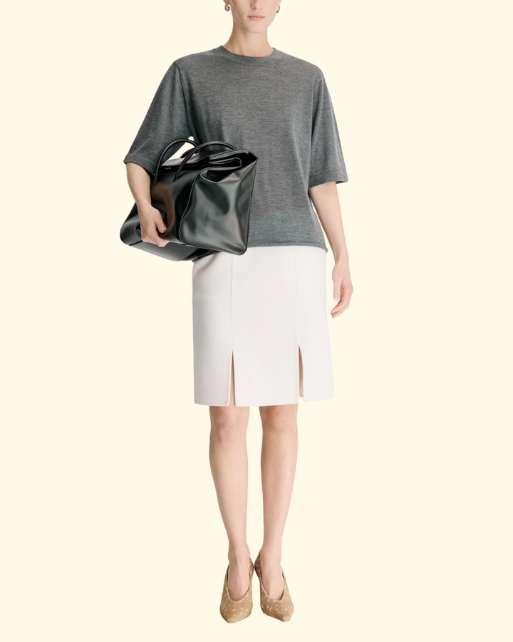Nala LDS Short Sleeve Top | Anthracite Melange