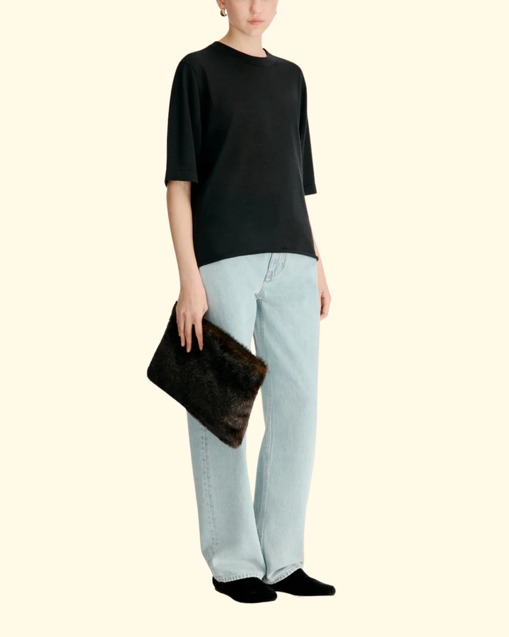 Nala LDS Short Sleeve Top | Black