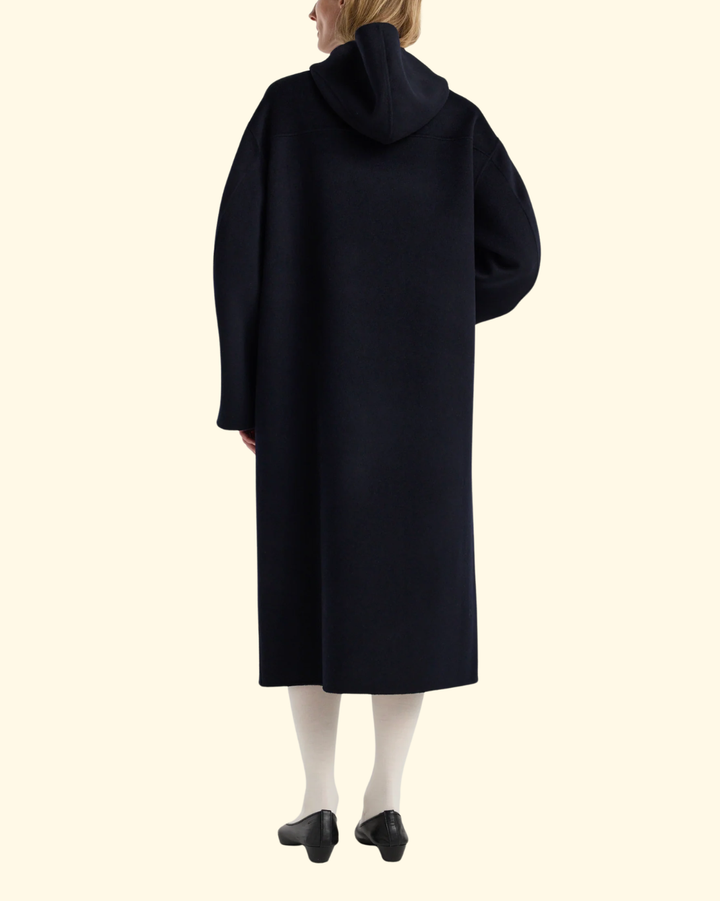Double-Faced Wool Duffel Coat | Navy