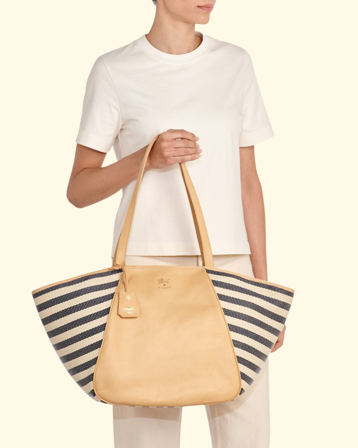 Archive 1970 Tote | Riga Blue & Naturale