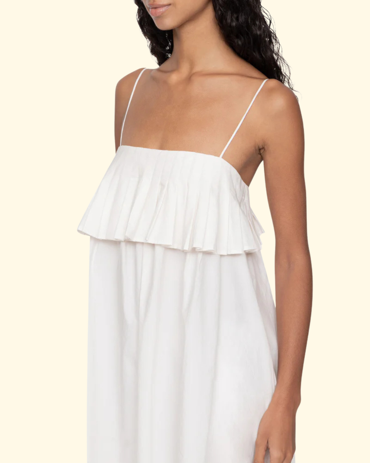 Lois Twill Tank Dress | Cream