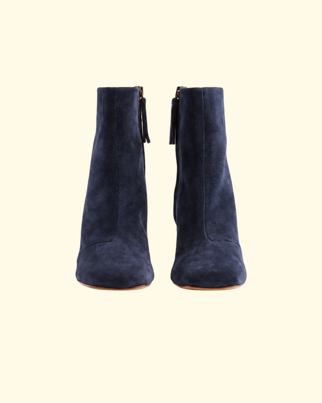 Square toe round heel suede Ankle Boots | Notte