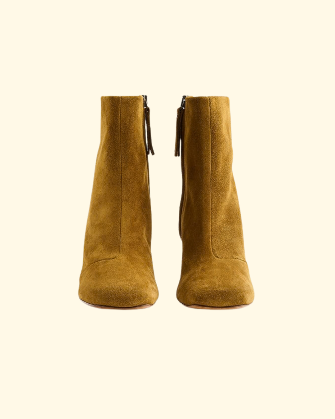 Square toe round heel suede Ankle Boots | Vintage