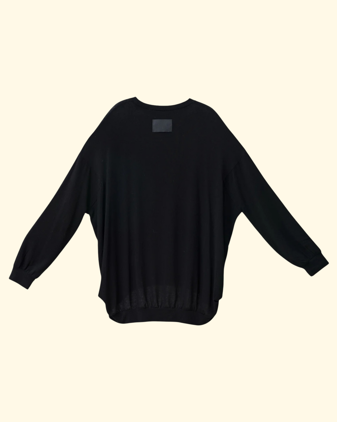 Macy Crew Neck Top | Black