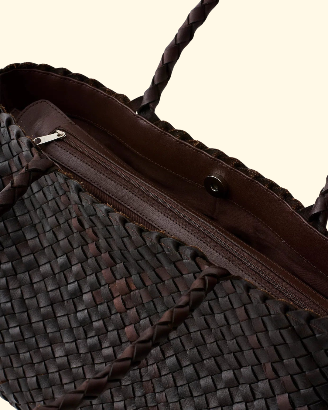 Vintage Mesh Tote | Dark Brown