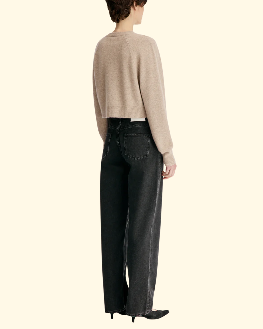 Heike Cropped Cardigan | Coast Beige
