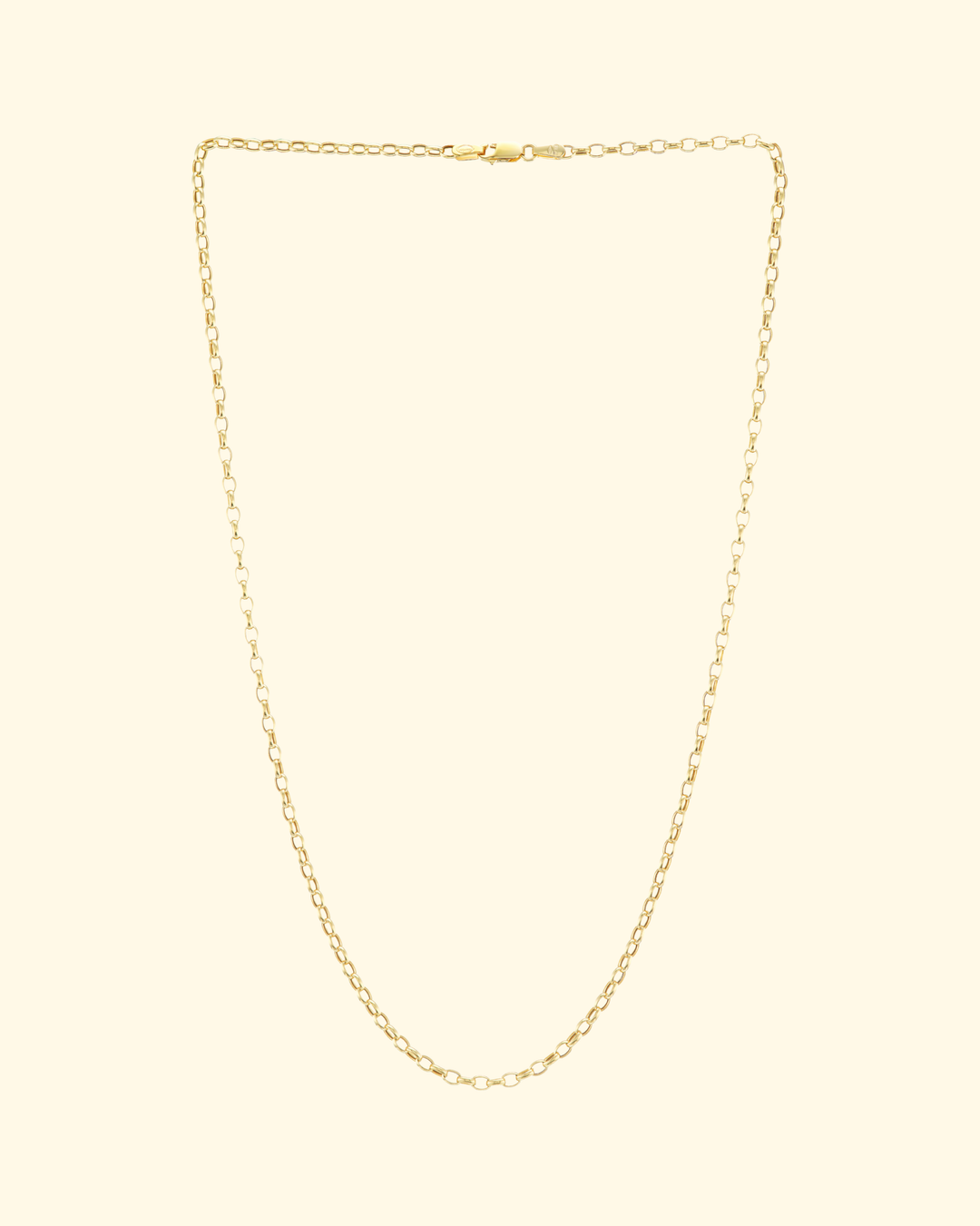 Blue Tourmaline Eye Pendant With Chain | 18k Yellow Gold