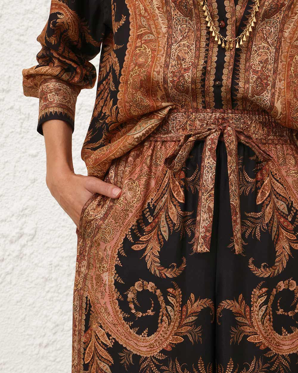 Hypnotic Track Pant | Black Paisley