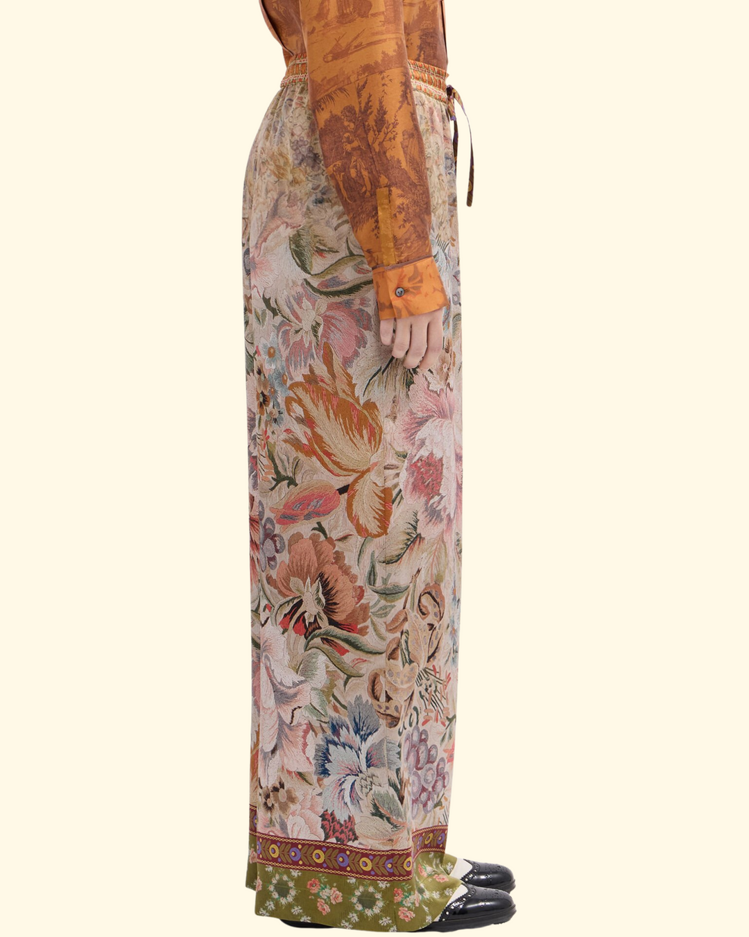 Mutka Palazzo Trouser | Multi Color