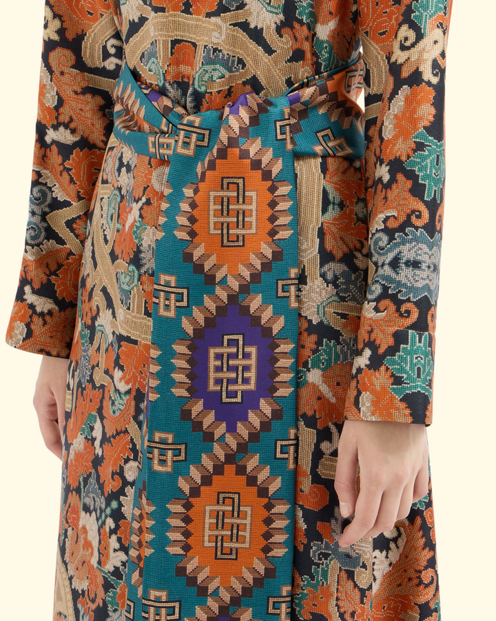Aloe Silk Dress | Multi Color
