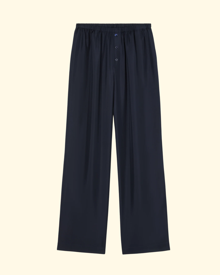 Silk Relaxed Trousers | Night