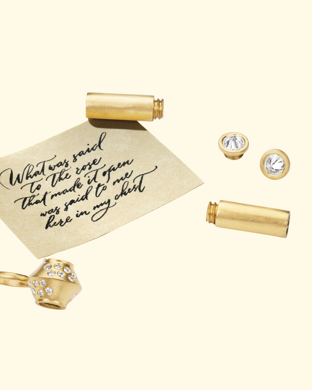 Scroll Pendant With Chain | 18k Yellow Gold