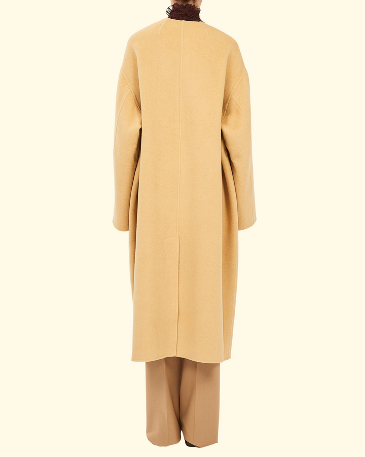 Fernanda Double Faced Wool Oversized Coat | Lotus