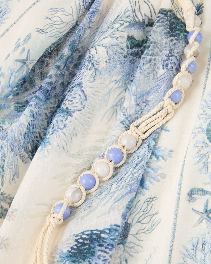 Wanderlust A-Line Maxi Skirt | Blue Toile