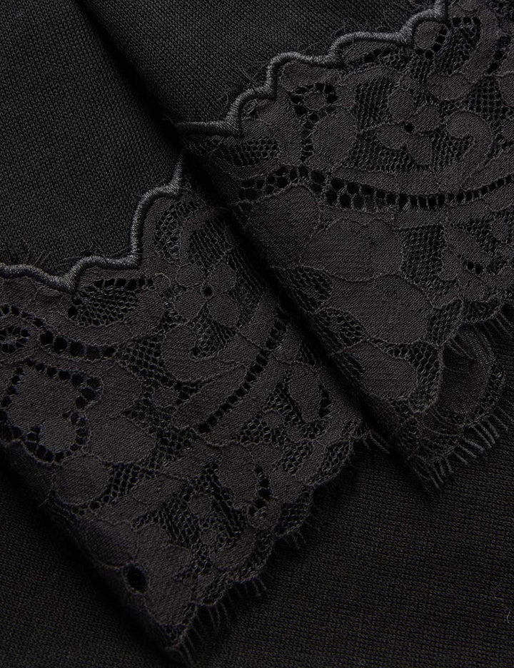 Valiant Lace Maxi Skirt | Black