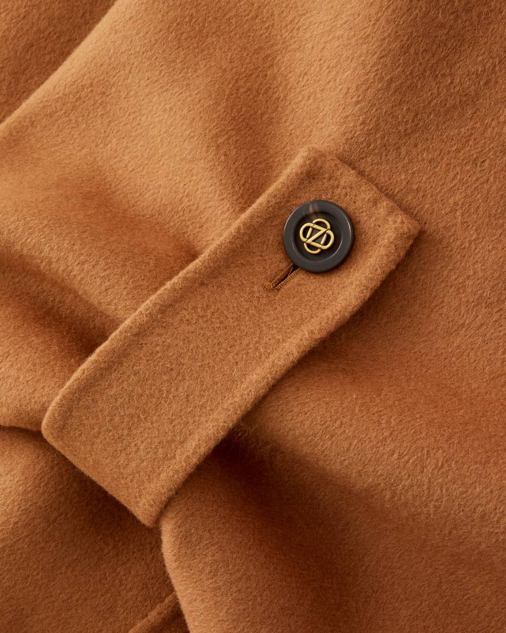 Valiant Wool Scarf Coat | Camel