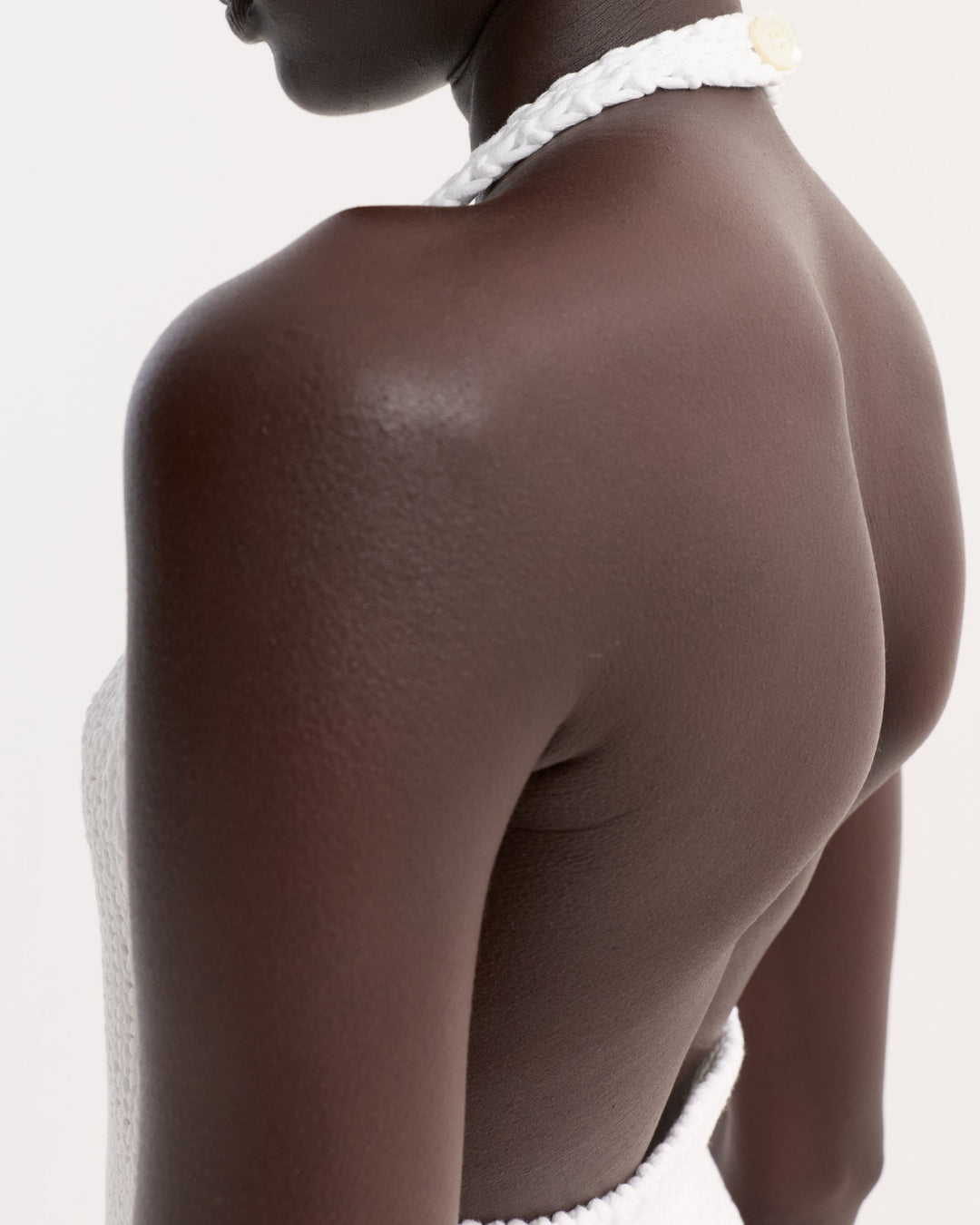 Chunky Knit Halter Top | Optic White